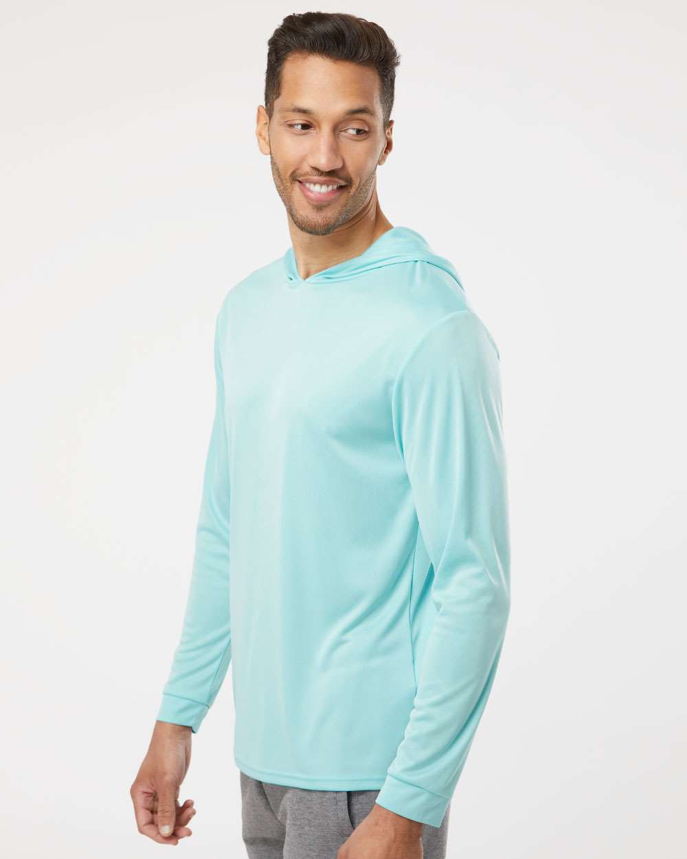 Paragon-220-Bahama Performance Hooded Long Sleeve T-Shirt - Image 12