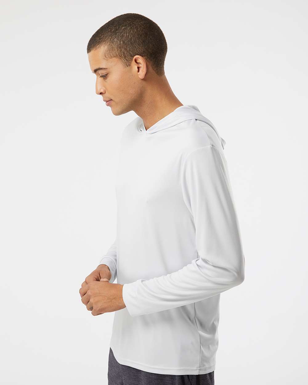 Paragon-220-Bahama Performance Hooded Long Sleeve T-Shirt - Image 6
