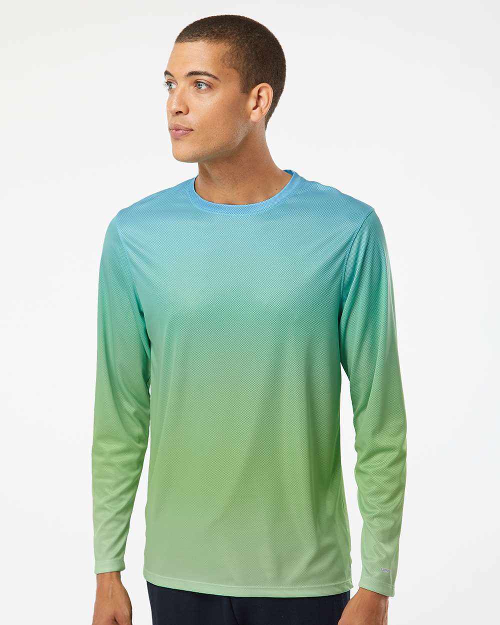 Paragon-225-Barbados Performance Pin Dot Long Sleeve T-Shirt - Image 5