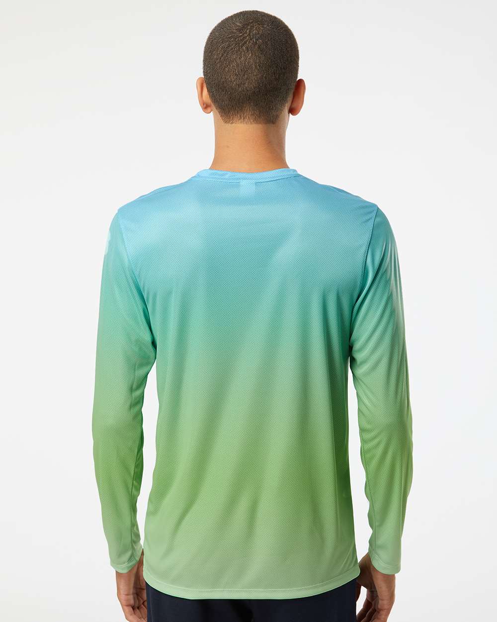 Paragon-225-Barbados Performance Pin Dot Long Sleeve T-Shirt - Image 7