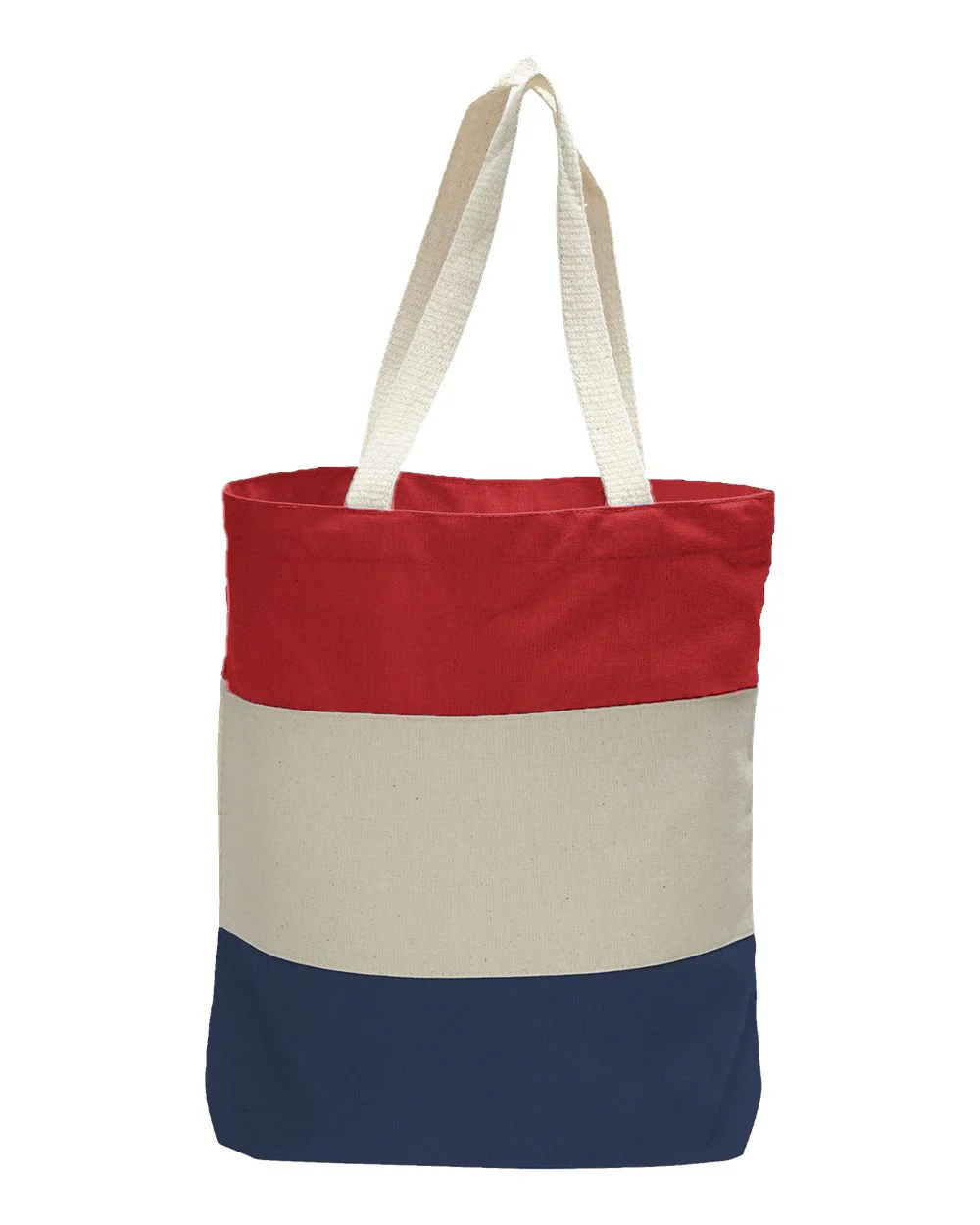 Q-Tees-Q125900-11L Tri-Color Tote - Image 17