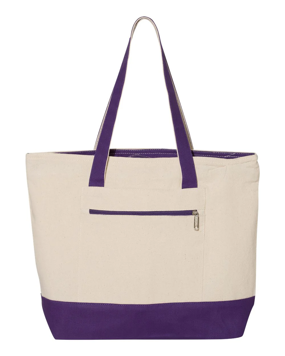 Q-Tees-Q1300-19L Zippered Tote - Image 17