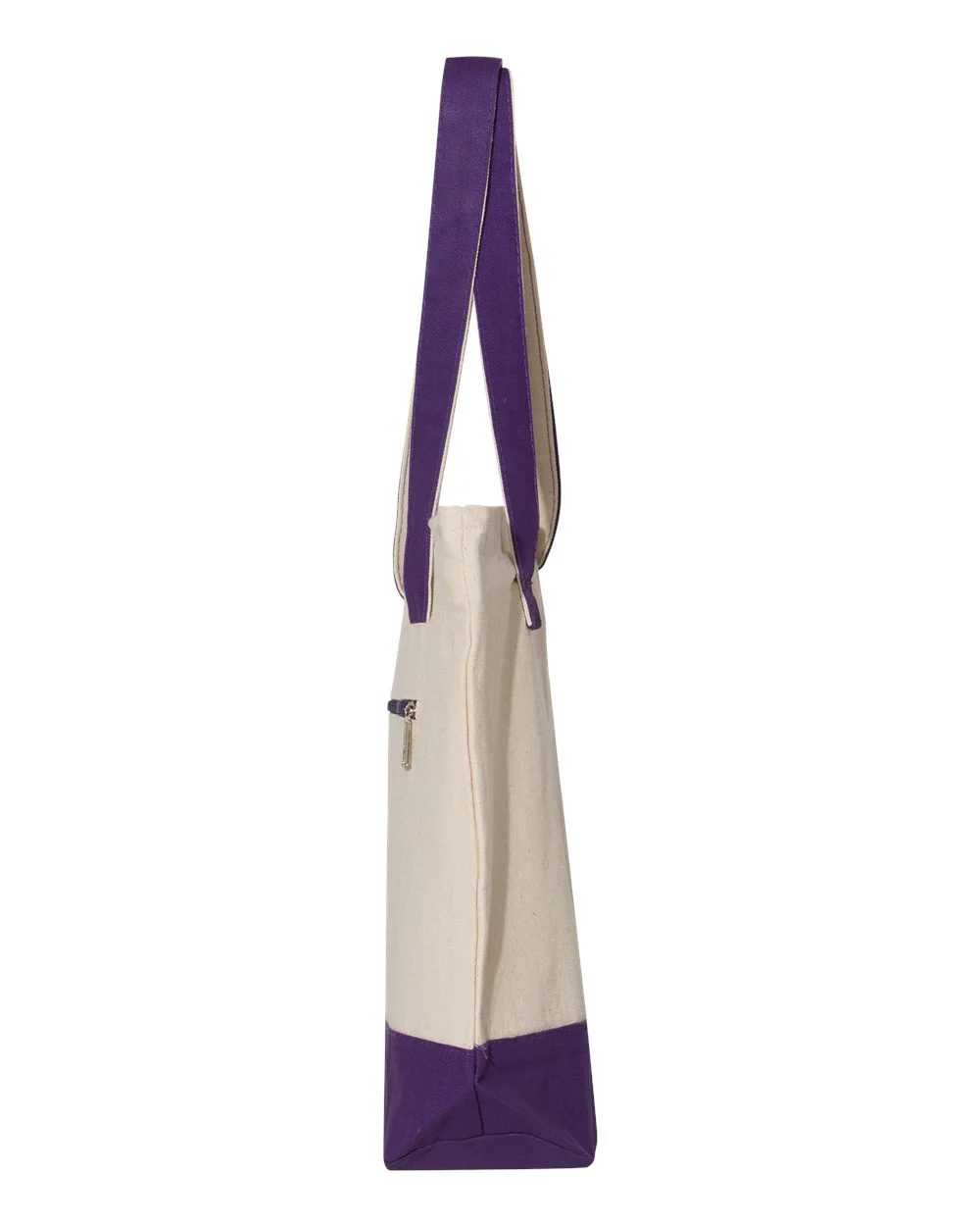 Q-Tees-Q1300-19L Zippered Tote - Image 19