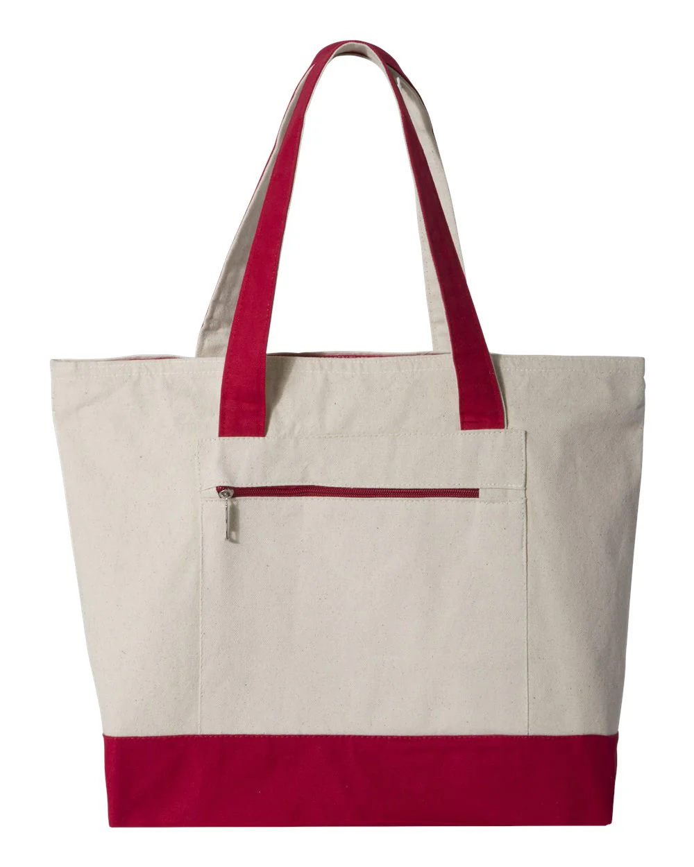 Q-Tees-Q1300-19L Zippered Tote - Image 20
