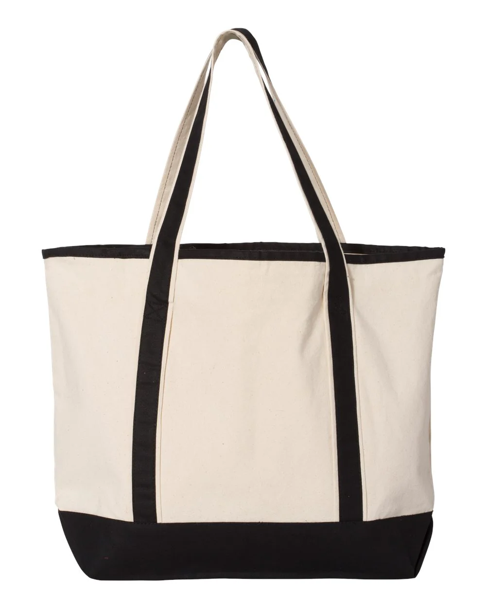Q-Tees-Q1500-34.6L Large Canvas Deluxe Tote - Image 3
