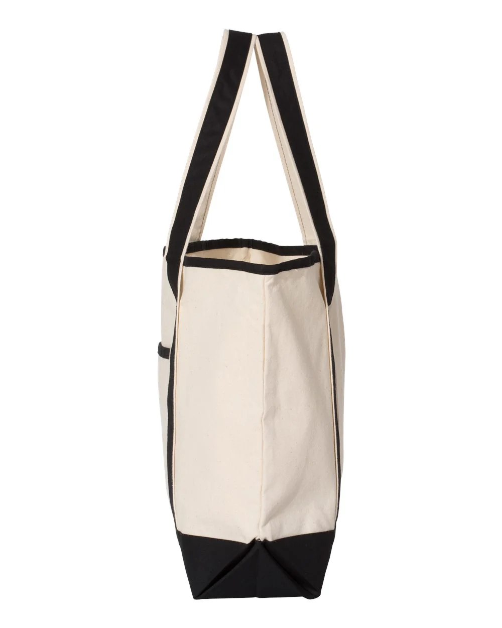 Q-Tees-Q1500-34.6L Large Canvas Deluxe Tote - Image 4