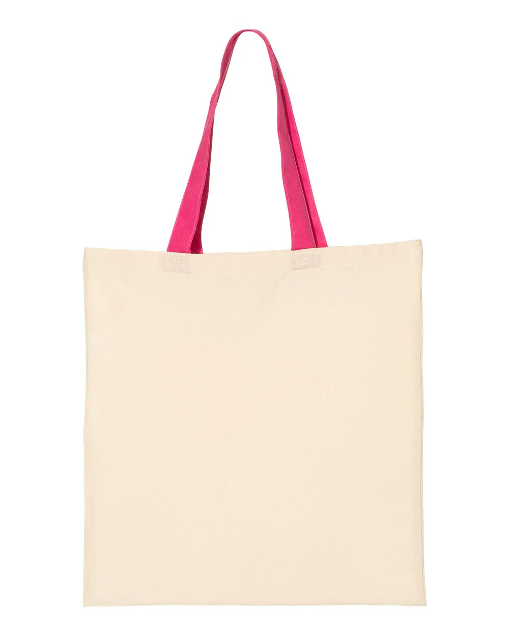 Q-Tees-QTB6000-Economical Tote with Contrast-Color Handles - Image 10