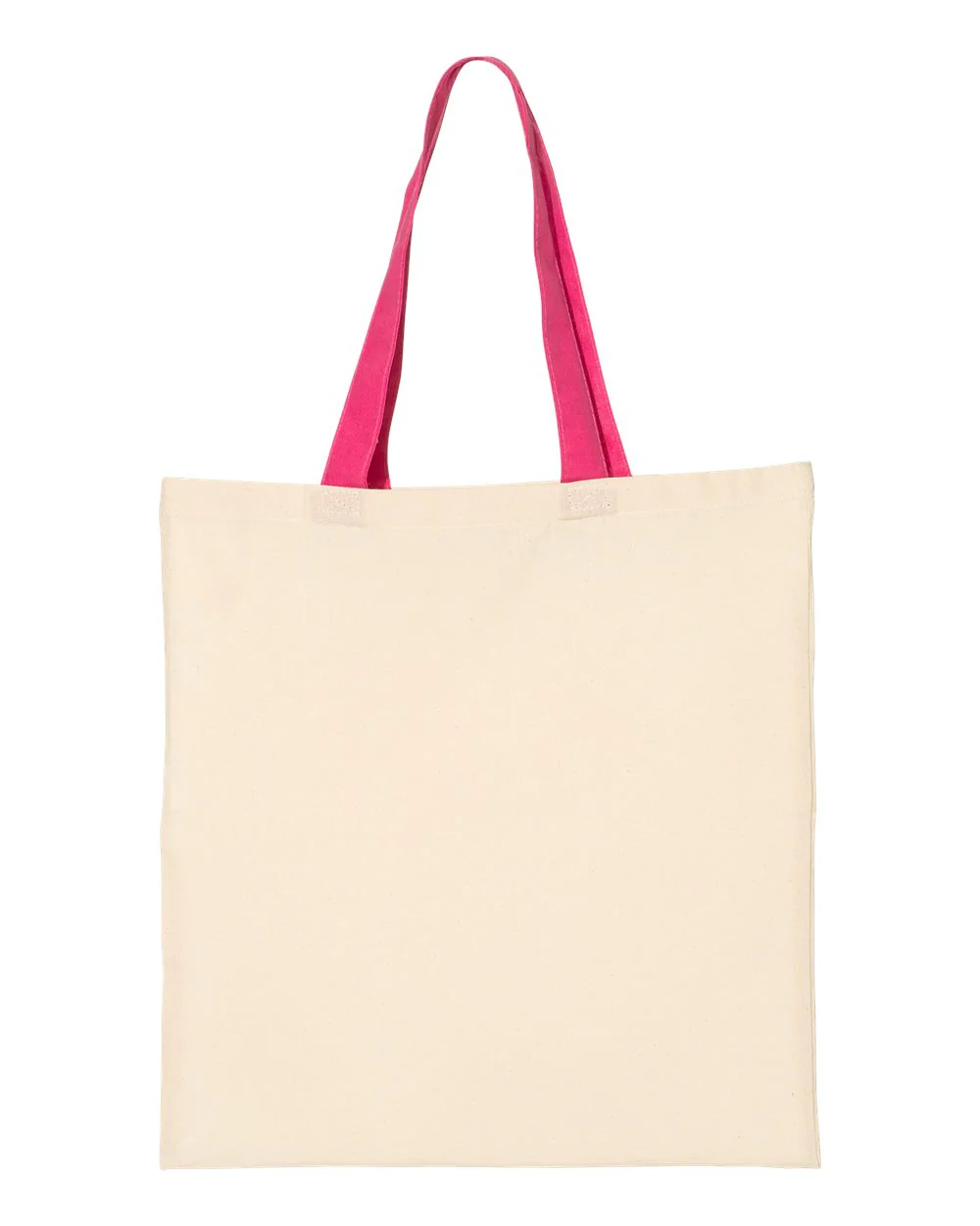 Q-Tees-QTB6000-Economical Tote with Contrast-Color Handles - Image 11