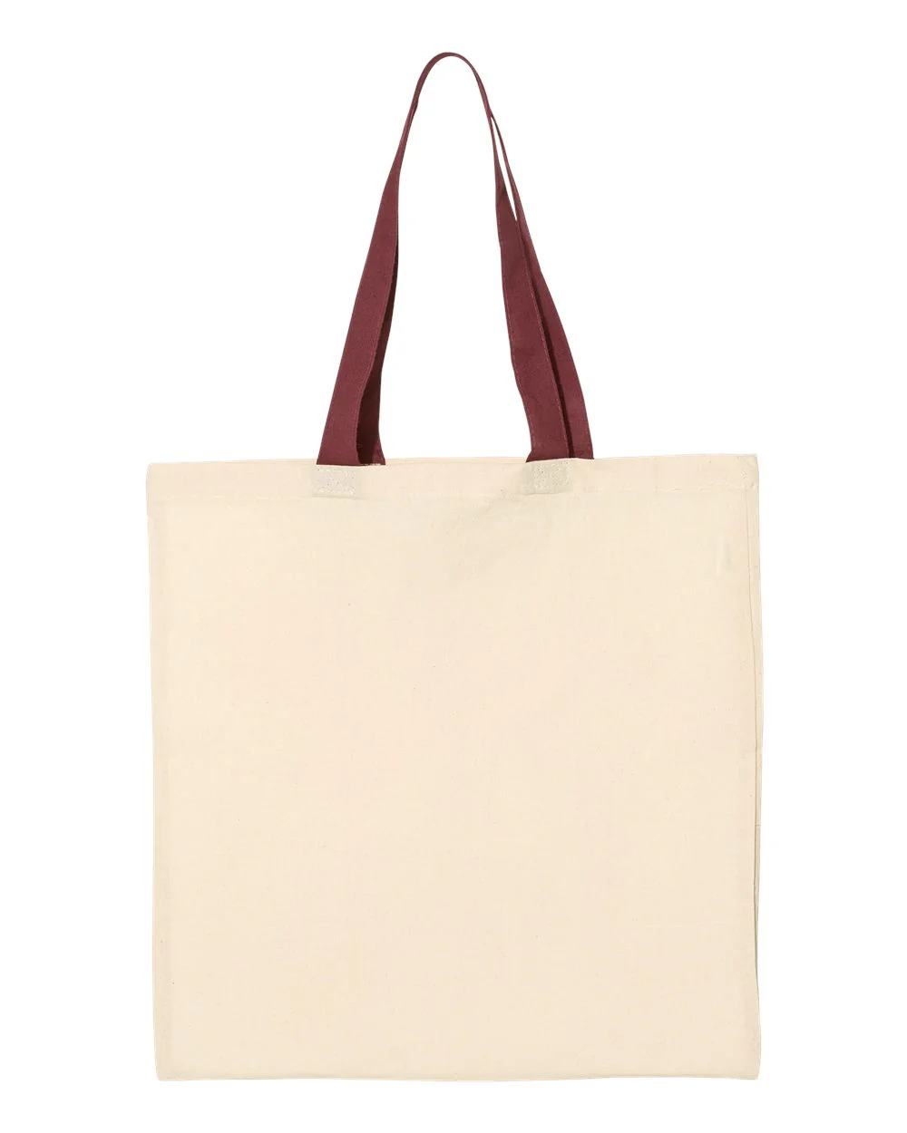 Q-Tees-QTB6000-Economical Tote with Contrast-Color Handles - Image 19