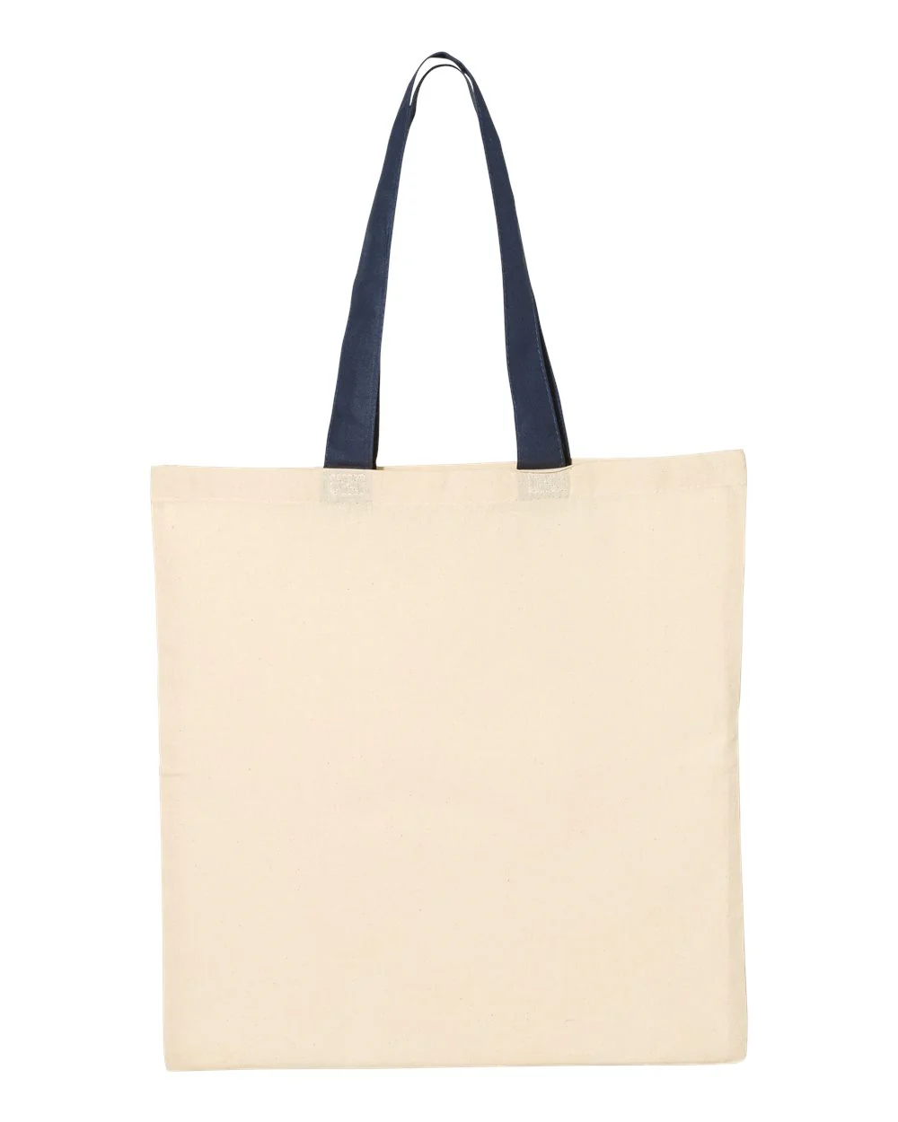Q-Tees-QTB6000-Economical Tote with Contrast-Color Handles - Image 20