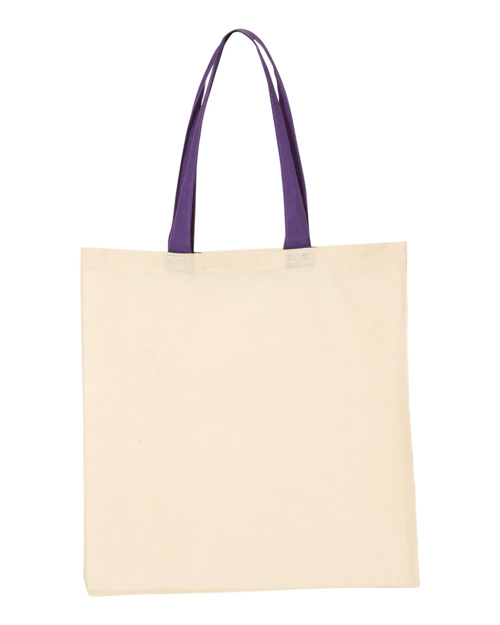 Q-Tees-QTB6000-Economical Tote with Contrast-Color Handles - Image 25
