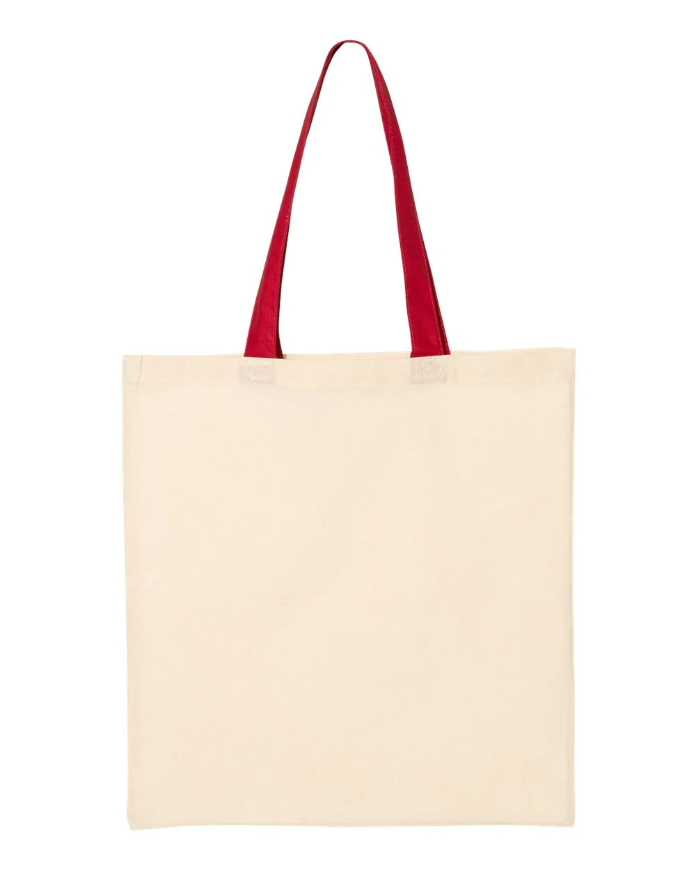 Q-Tees-QTB6000-Economical Tote with Contrast-Color Handles - Image 26