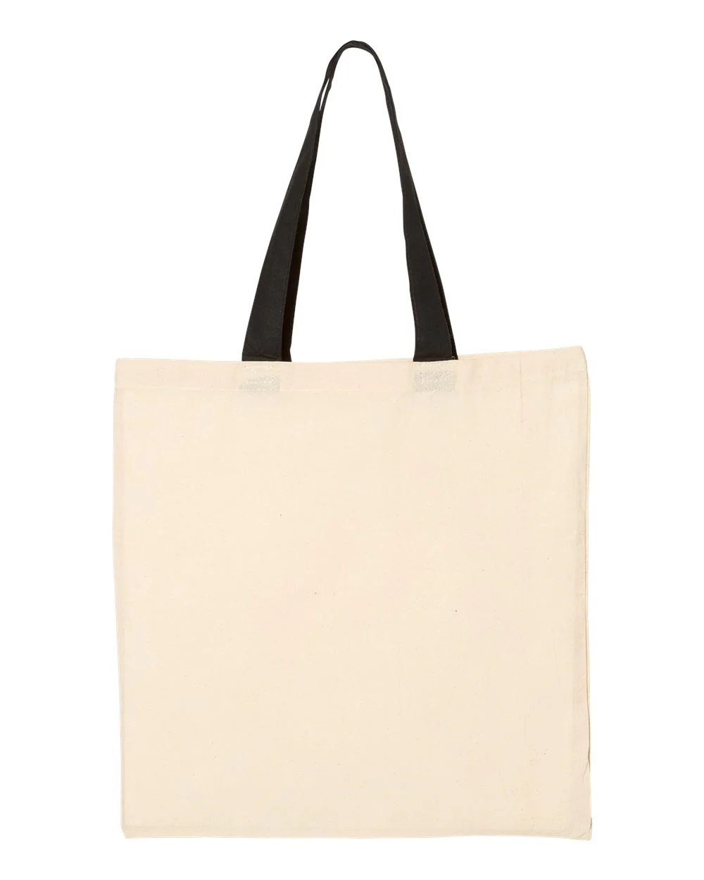 Q-Tees-QTB6000-Economical Tote with Contrast-Color Handles - Image 3
