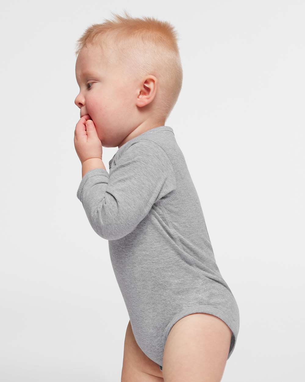 Rabbit Skins-4421-Infant Fine Jersey Long Sleeve Bodysuit - Image 15