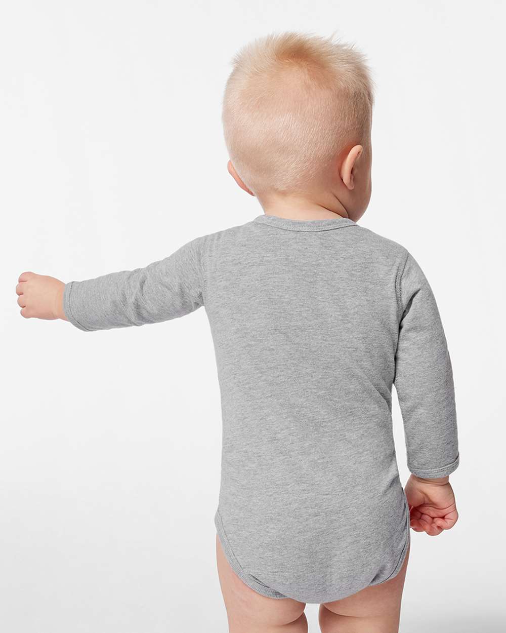 Rabbit Skins-4421-Infant Fine Jersey Long Sleeve Bodysuit - Image 16