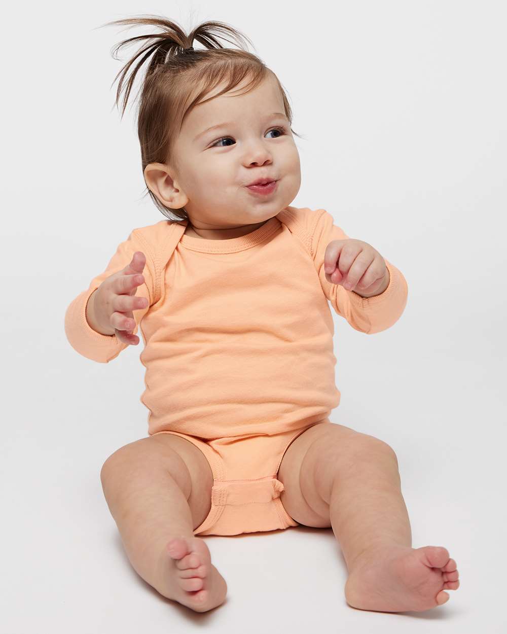 Rabbit Skins-4421-Infant Fine Jersey Long Sleeve Bodysuit - Image 32