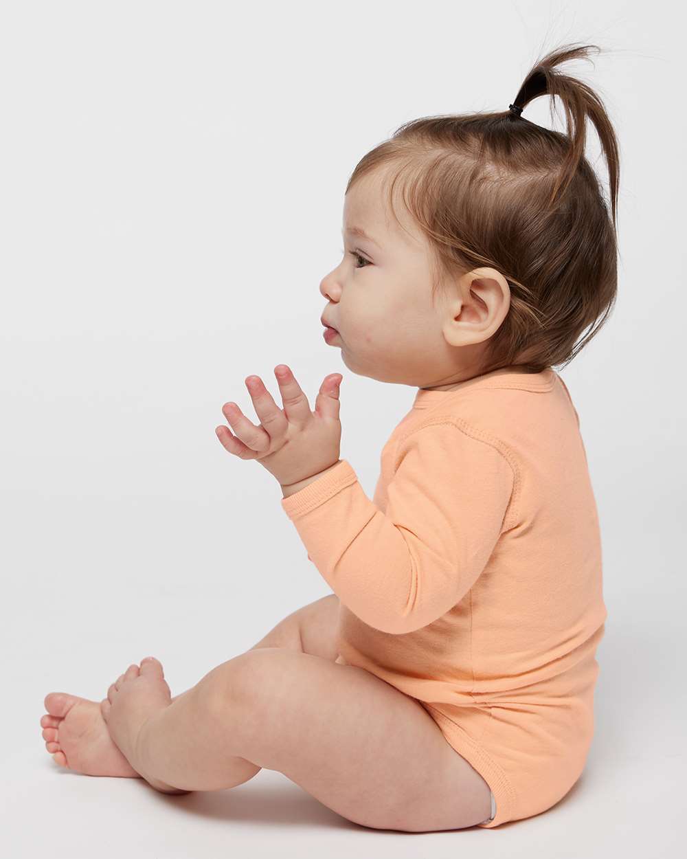 Rabbit Skins-4421-Infant Fine Jersey Long Sleeve Bodysuit - Image 33