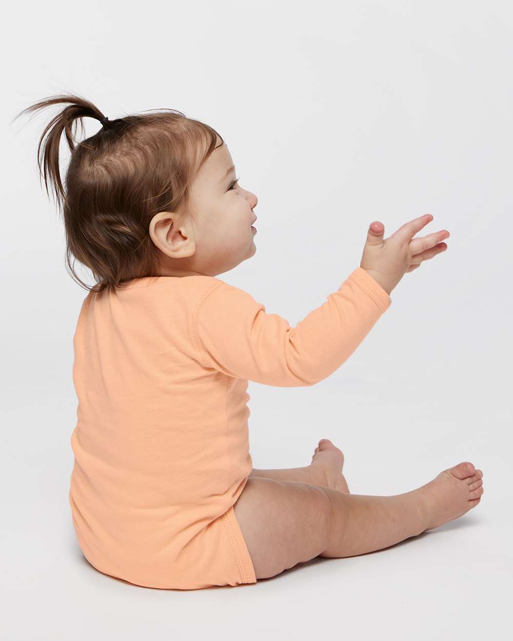 Rabbit Skins-4421-Infant Fine Jersey Long Sleeve Bodysuit - Image 34