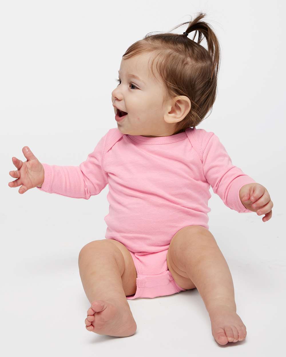 Rabbit Skins-4421-Infant Fine Jersey Long Sleeve Bodysuit - Image 38