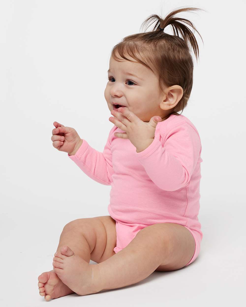 Rabbit Skins-4421-Infant Fine Jersey Long Sleeve Bodysuit - Image 39