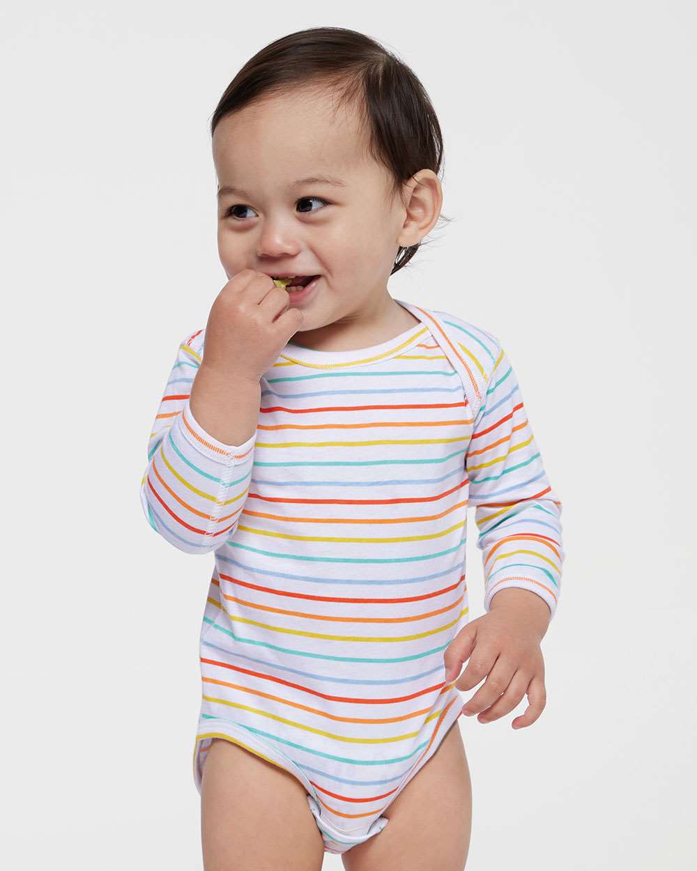 Rabbit Skins-4421-Infant Fine Jersey Long Sleeve Bodysuit - Image 44