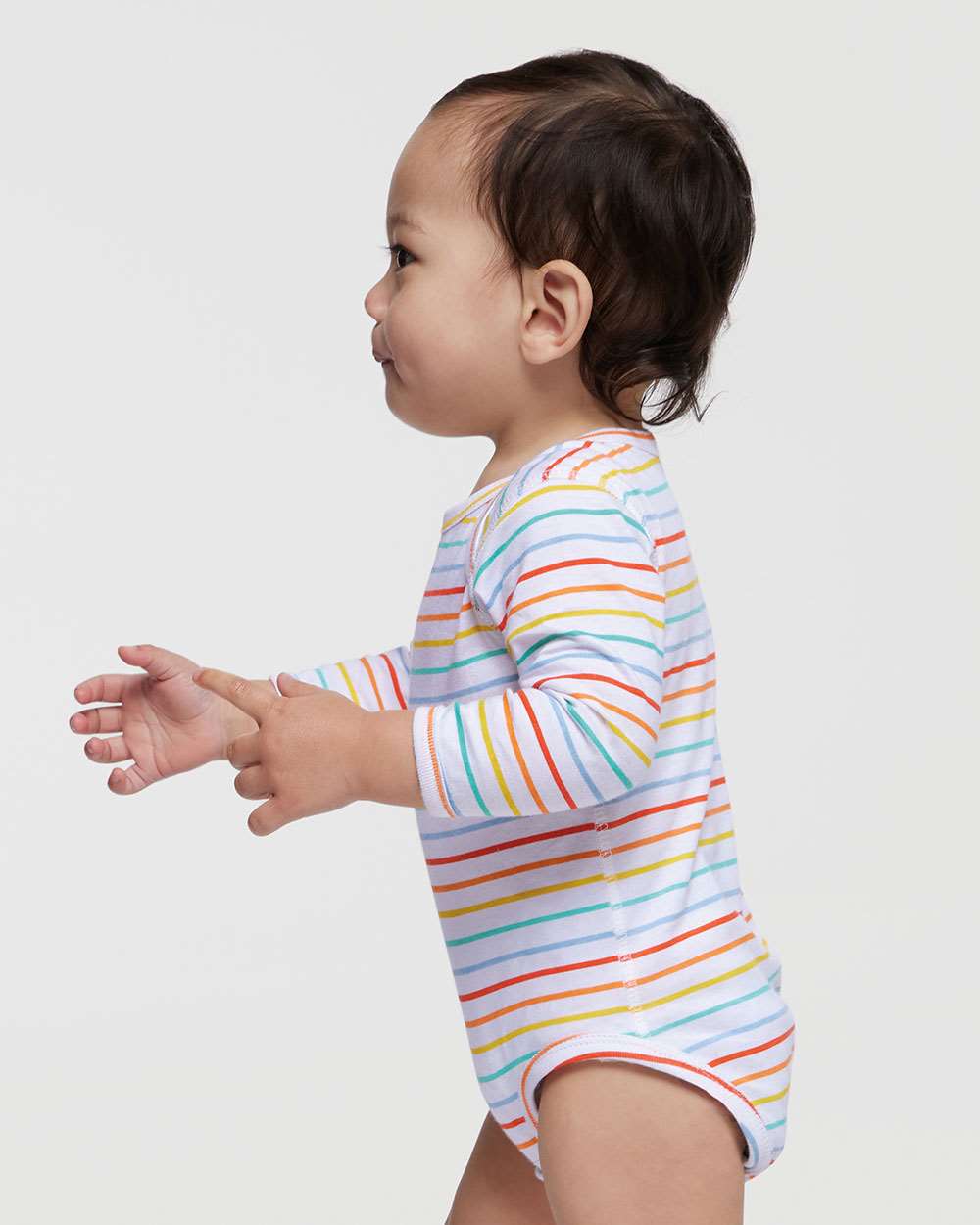 Rabbit Skins-4421-Infant Fine Jersey Long Sleeve Bodysuit - Image 45