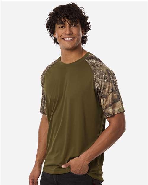 RealTree-RT2103-Unisex Realtree® Performance Colorblock T-Shirt - Image 4
