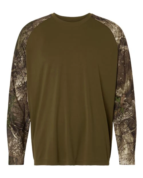 RT3104-Unisex Realtree® Performance Colorblocked Long Sleeve T-Shirt - Image 3