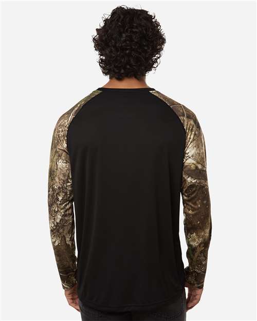 RT3104-Unisex Realtree® Performance Colorblocked Long Sleeve T-Shirt - Image 6