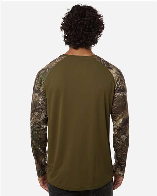 RT3104-Unisex Realtree® Performance Colorblocked Long Sleeve T-Shirt - Image 9