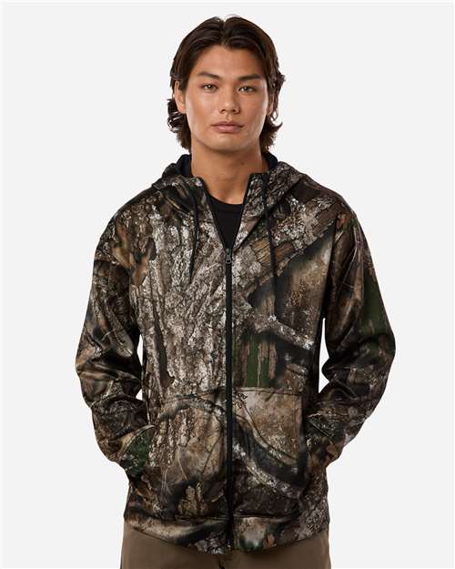 RealTree-RT5201-Unisex Realtree® Performance Full-Zip Hooded Sweatshirt - Image 3