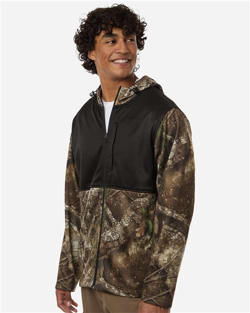RT5204-Unisex Realtree® Performance Colorblocked Full-Zip Hooded Sweatshirt - Image 5
