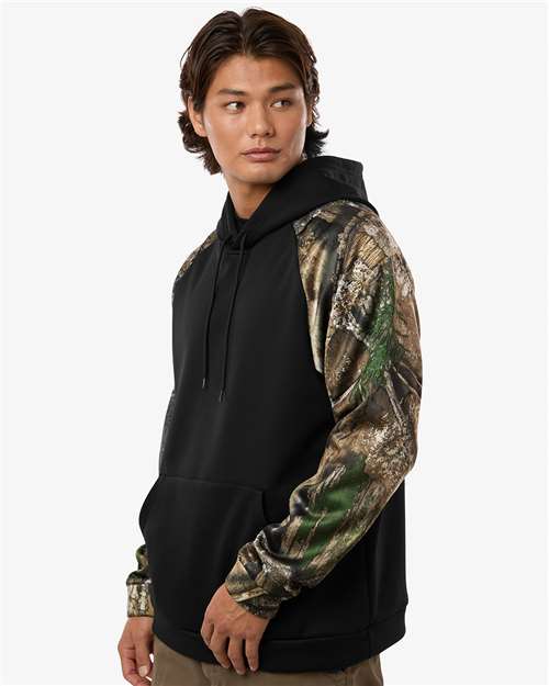 RealTree-RT5305-Unisex Realtree® Performance Colorblocked Hooded Sweatshirt - Image 5