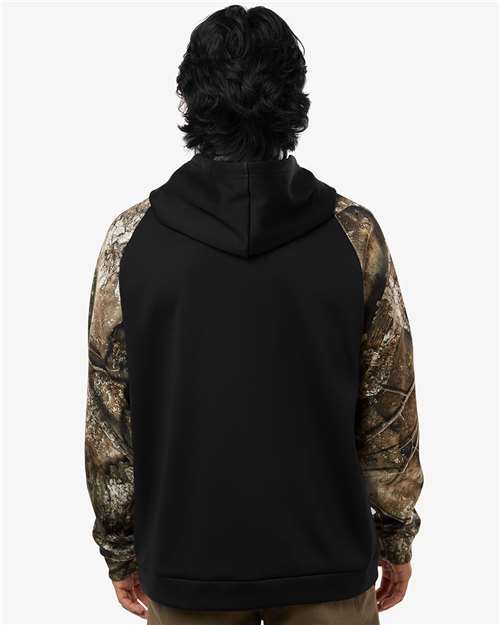 RealTree-RT5305-Unisex Realtree® Performance Colorblocked Hooded Sweatshirt - Image 6