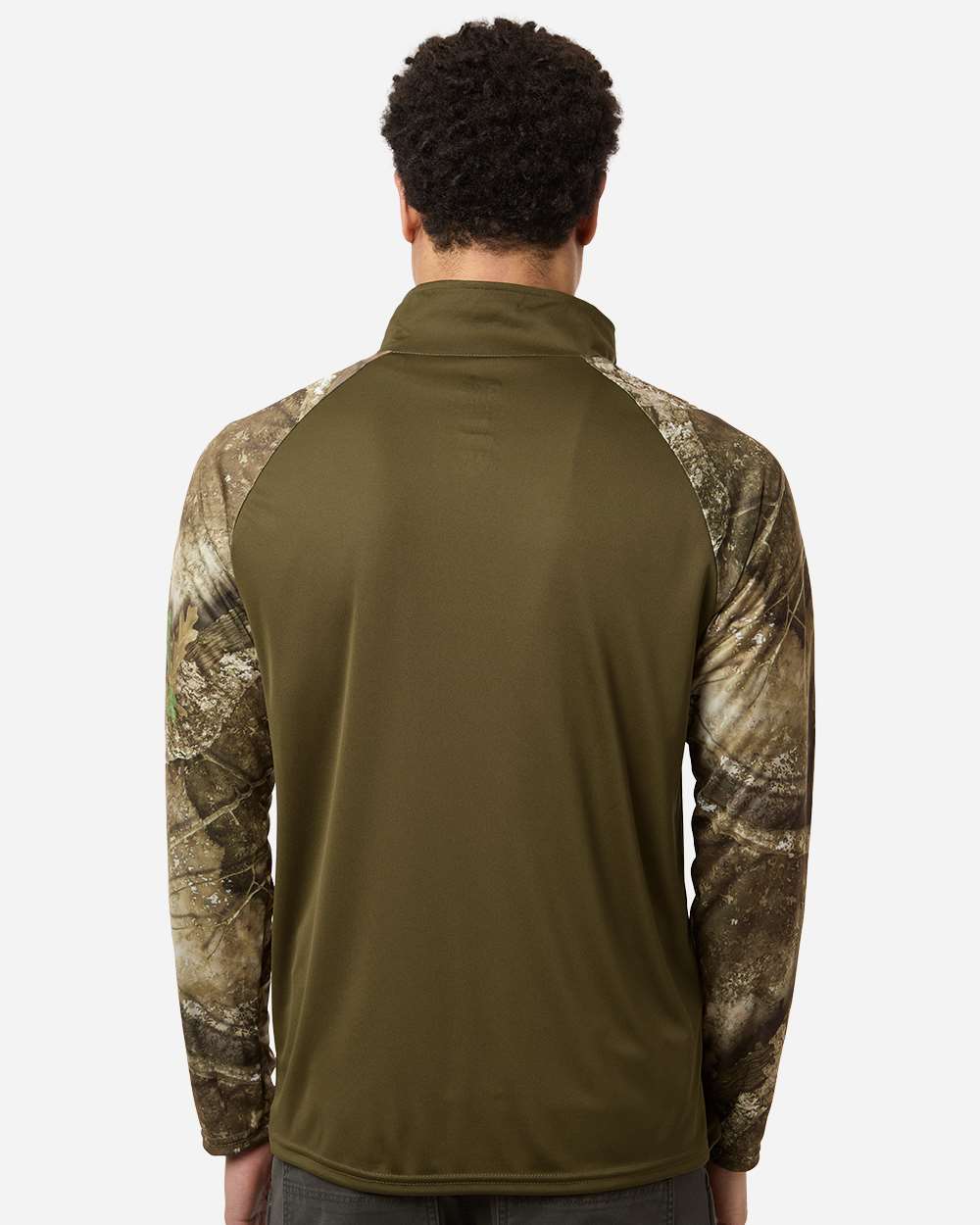 RealTree-RT5703-Unisex Realtree® Performance Colorblocked Quarter-Zip Pullover - Image 10