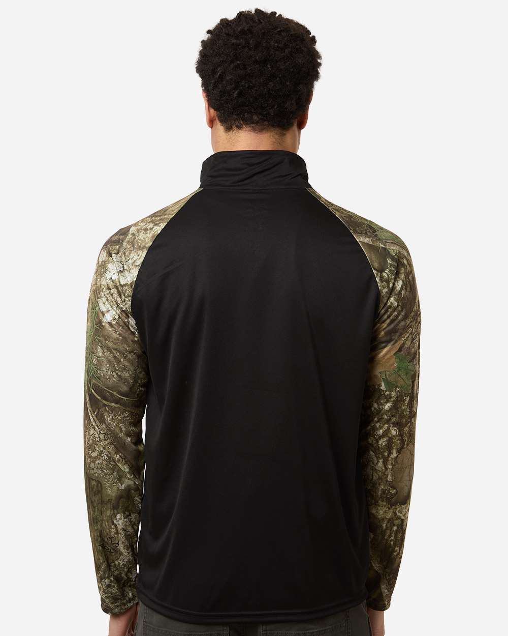RealTree-RT5703-Unisex Realtree® Performance Colorblocked Quarter-Zip Pullover - Image 4