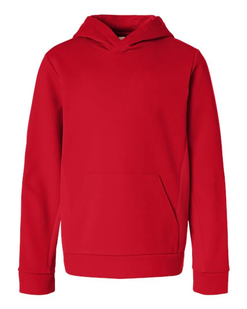 Team 365-TT400Y-Youth Squad Hooded Tech Fleece Pullover - Image 12