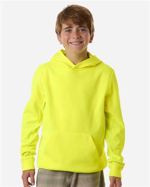 Team 365-TT400Y-Youth Squad Hooded Tech Fleece Pullover - Image 17