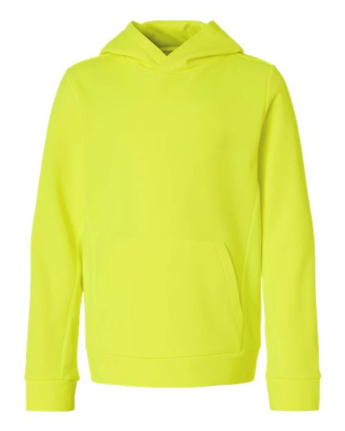 Team 365-TT400Y-Youth Squad Hooded Tech Fleece Pullover - Image 3