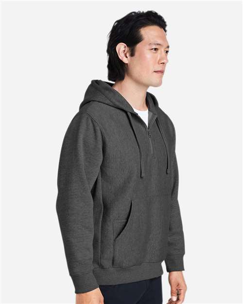 Team 365-TT97-Unisex Zone HydroSport™ Heavyweight Quarter-Zip Hooded Sweatshirt - Image 14