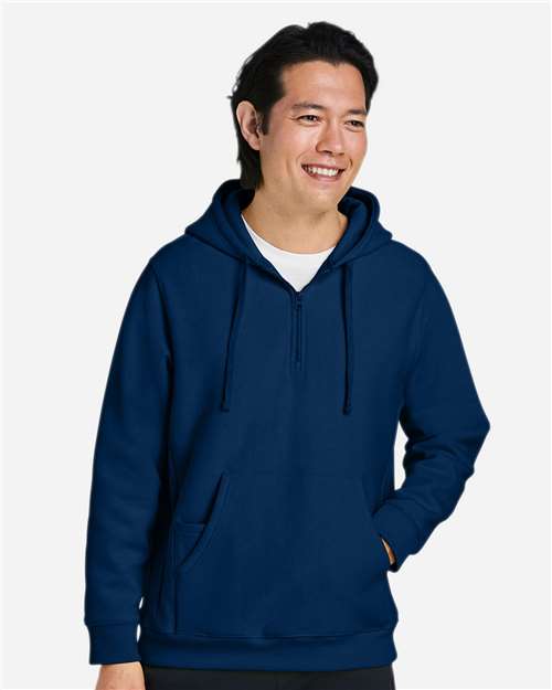 Team 365-TT97-Unisex Zone HydroSport™ Heavyweight Quarter-Zip Hooded Sweatshirt - Image 19
