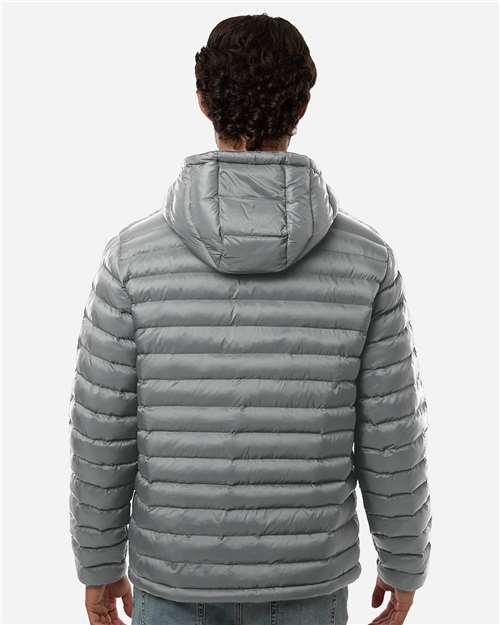 Weatherproof-26715-Men's Lightweight Poly-filled Hooded Puffer Jacket - Image 10