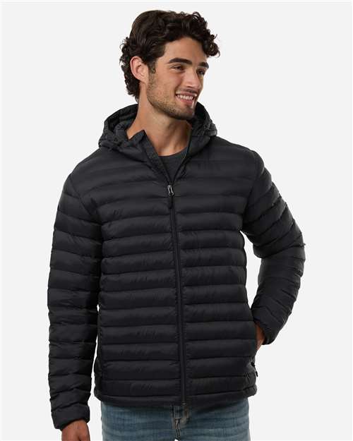 Weatherproof-26715-Men's Lightweight Poly-filled Hooded Puffer Jacket - Image 5