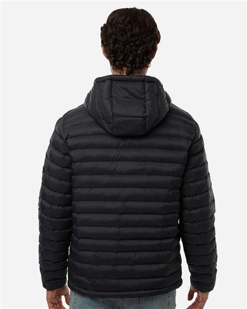Weatherproof-26715-Men's Lightweight Poly-filled Hooded Puffer Jacket - Image 7