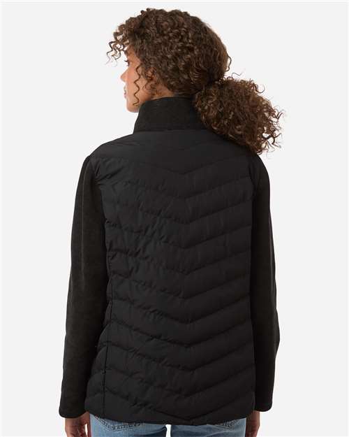 Weatherproof-W26719-Women's Mixed Media Chevron Jacket - Image 6