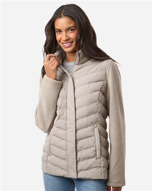 Weatherproof-W26719-Women's Mixed Media Chevron Jacket - Image 7