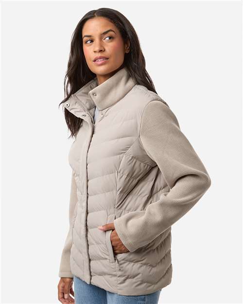 Weatherproof-W26719-Women's Mixed Media Chevron Jacket - Image 8